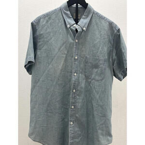 J.Crew Men's Casual Short Sleeve Button-Down Shirt, Large